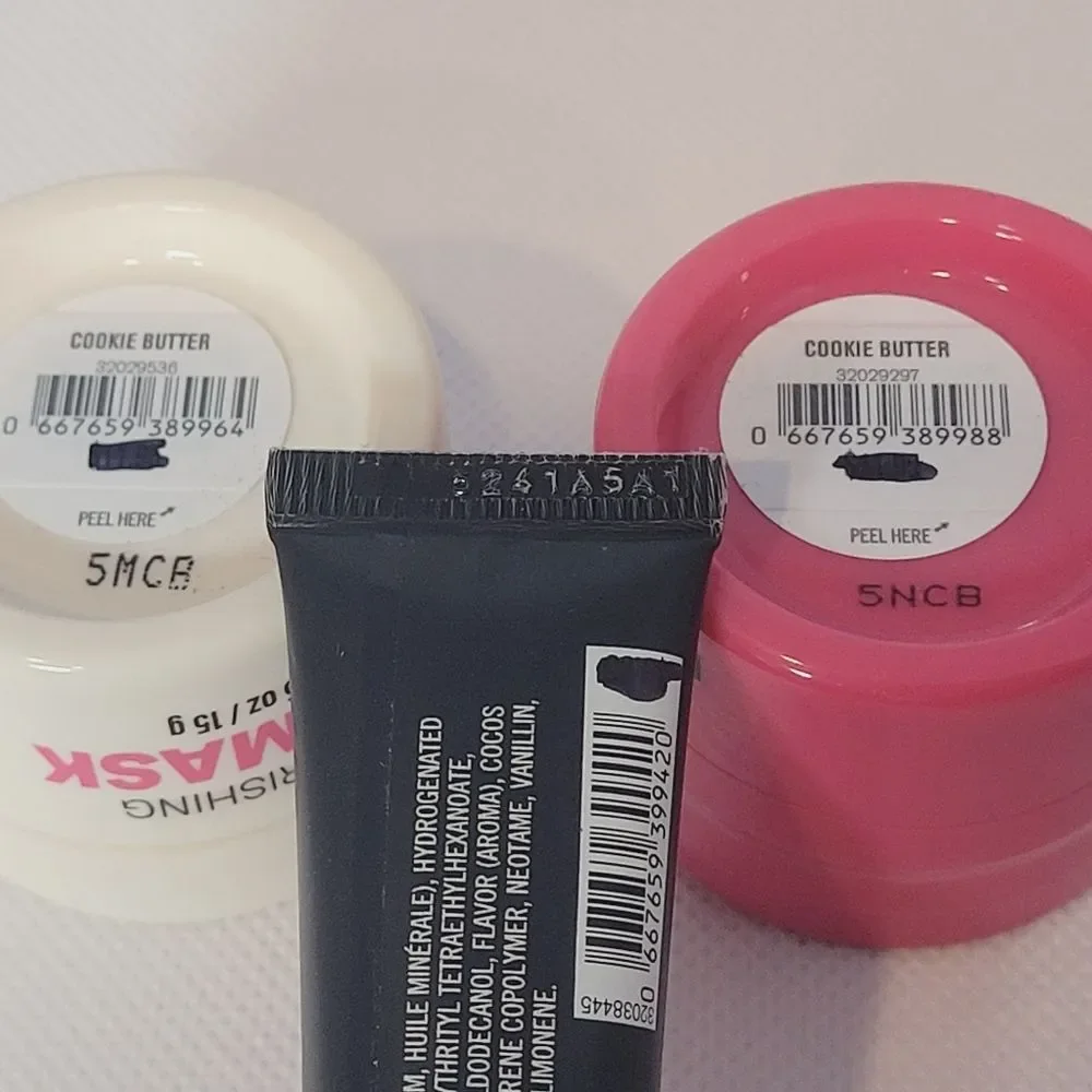 BBW Milk Bar Cookie Butter 2025 Lip Mask Gloss Scrub 3 Pc Set New All Sealed OOS